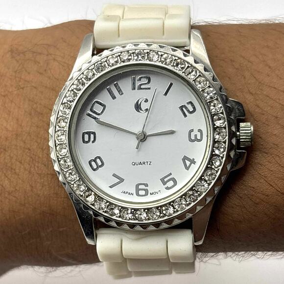 White Charming Charlie Men's Watch - Picture 2 of 5